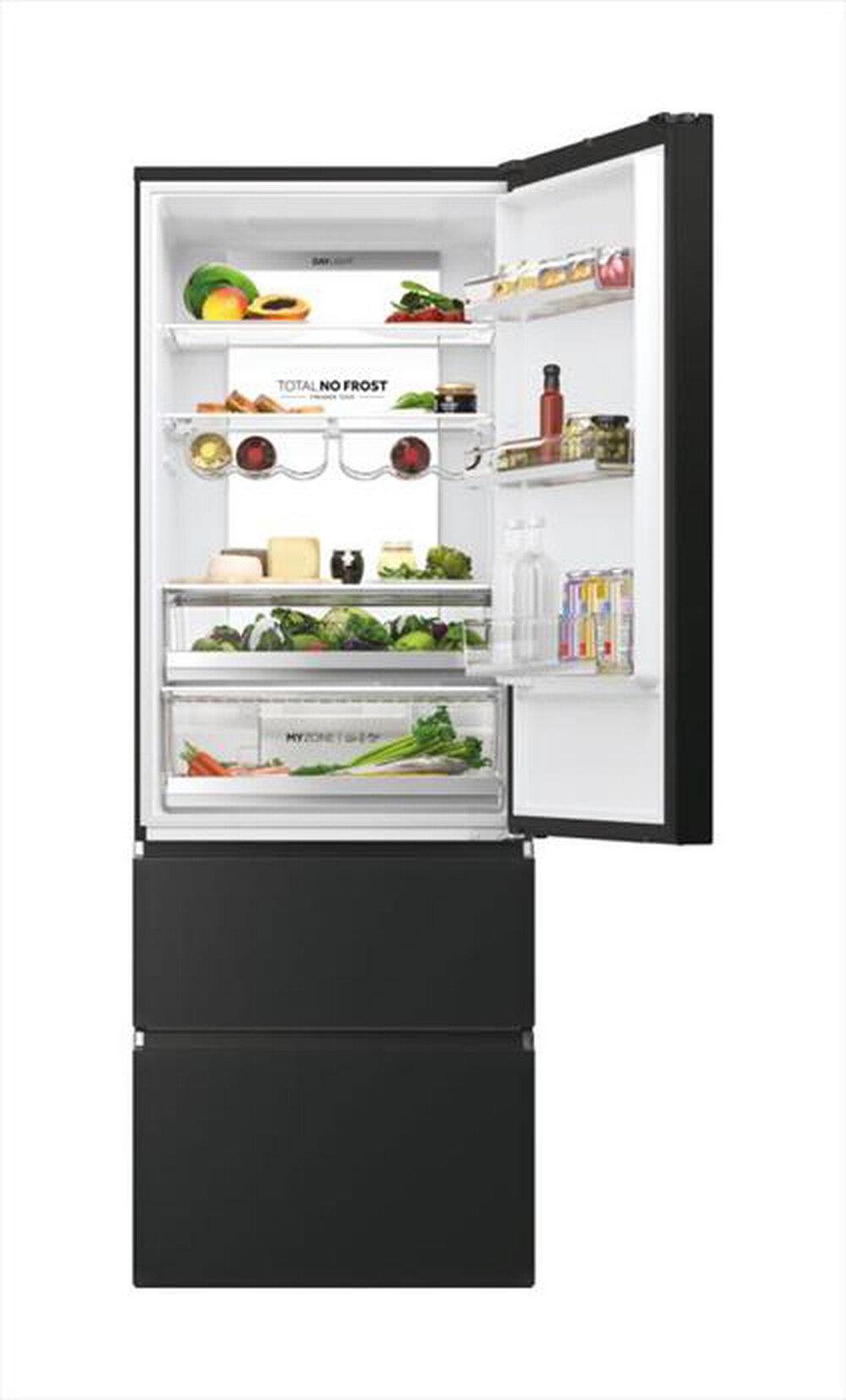 "HAIER - Frigorifero combinato HTW7720ENPT Classe E 483 lt-Nero"