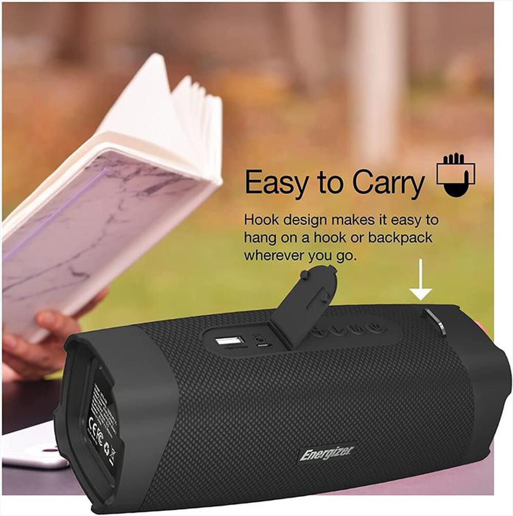 "ENERGIZER - BTS105 SPEAKER PORTATILE BLUETOOTH-NERO"