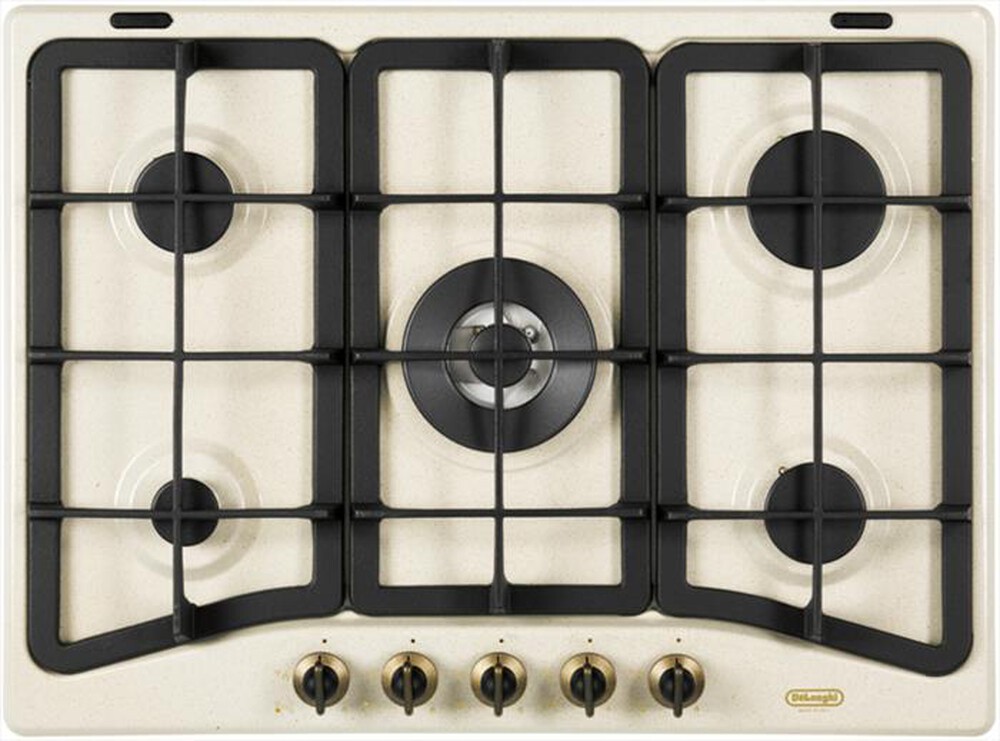 "DE LONGHI - Piano cottura a gas AVF 57 PRO 5 fuochi 68cm-Avena"