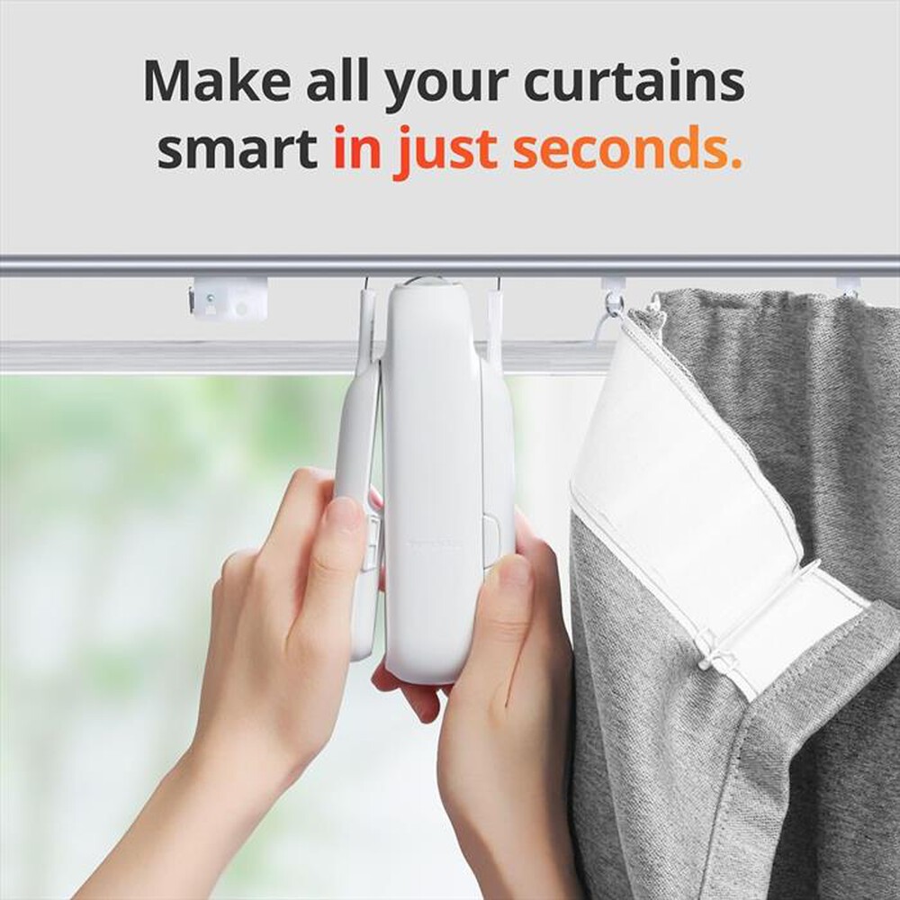 "SWITCHBOT - Smart motore elettrico per tende CURTAIN U RAIL 3-BIANCO"