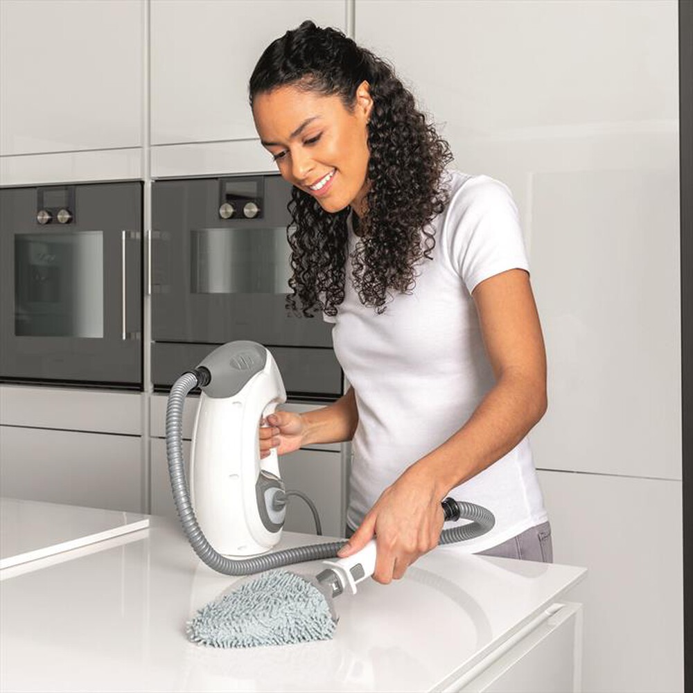 "SHARK - Pulitore vapore 2in1: Scopa & Pulitore S6005EU-Bianco"