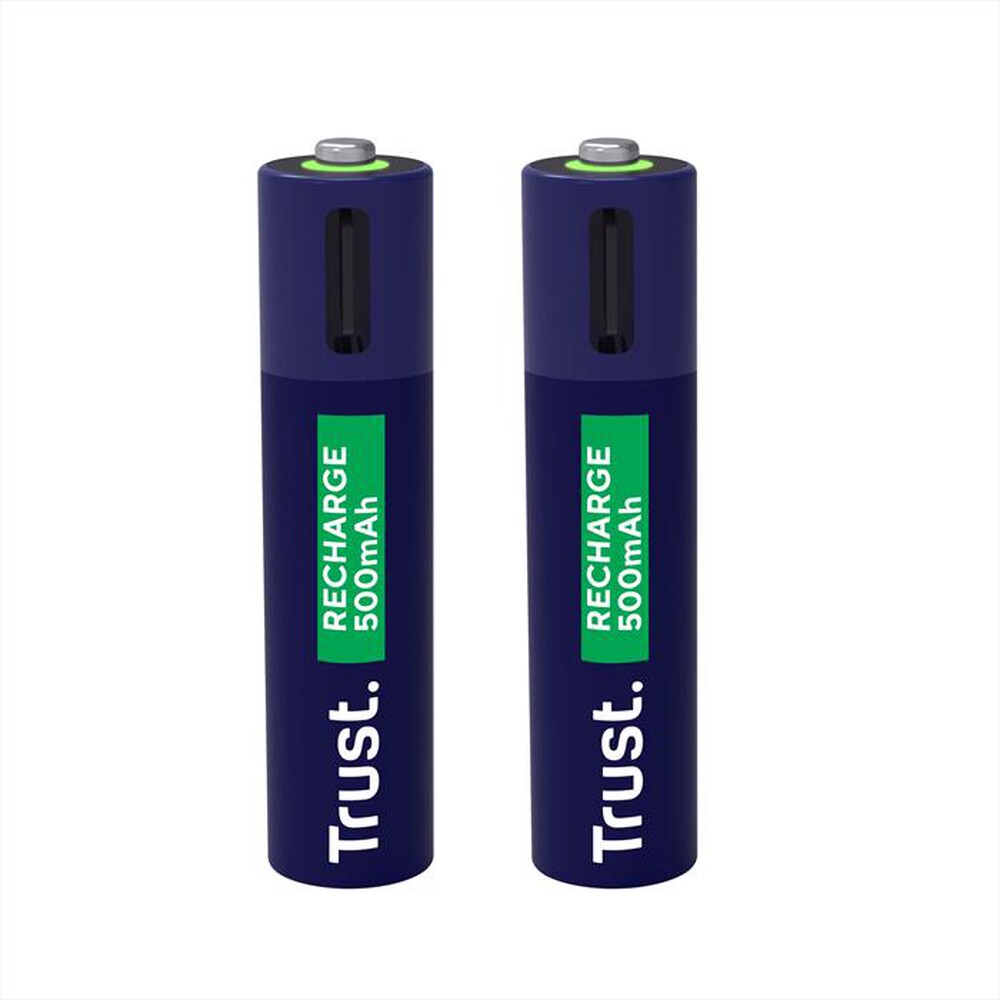 Immagine del prodotto TRUST - USB-C RECHARGEABLE BATTERIES 2P - AAA-Black