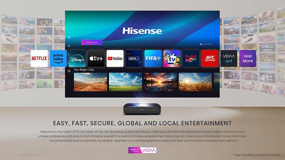 Immagine del prodotto HISENSE - Videoproiettore PL2-Metallo - Grigio Carbone