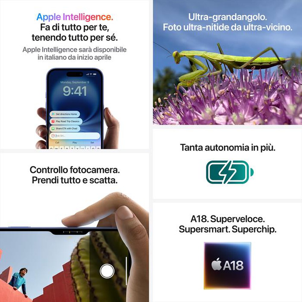 "APPLE - iPhone 16 128GB-Bianco"