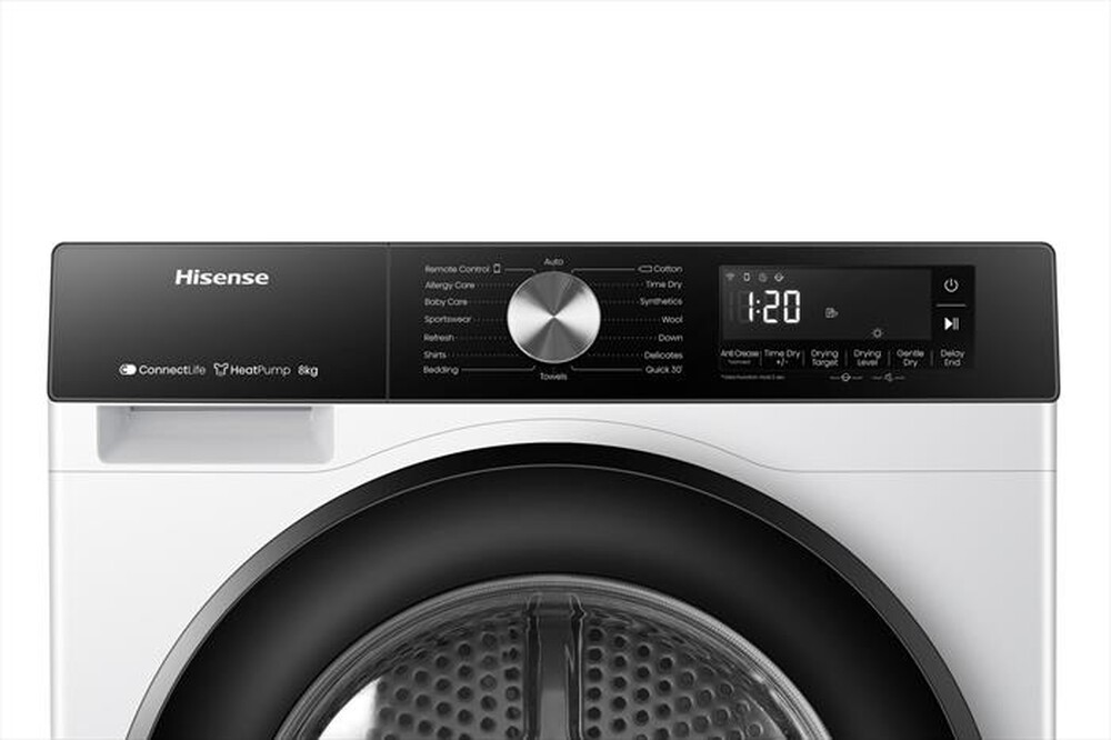 Immagine del prodotto HISENSE - Asciugatrice DH3S802BW2 8 Kg-Bianco