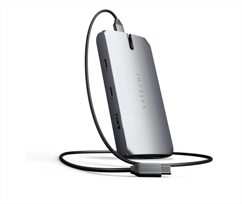 "SATECHI - ADATTATORE USB-C MULTIPORT ON-THE-GO-grigio"