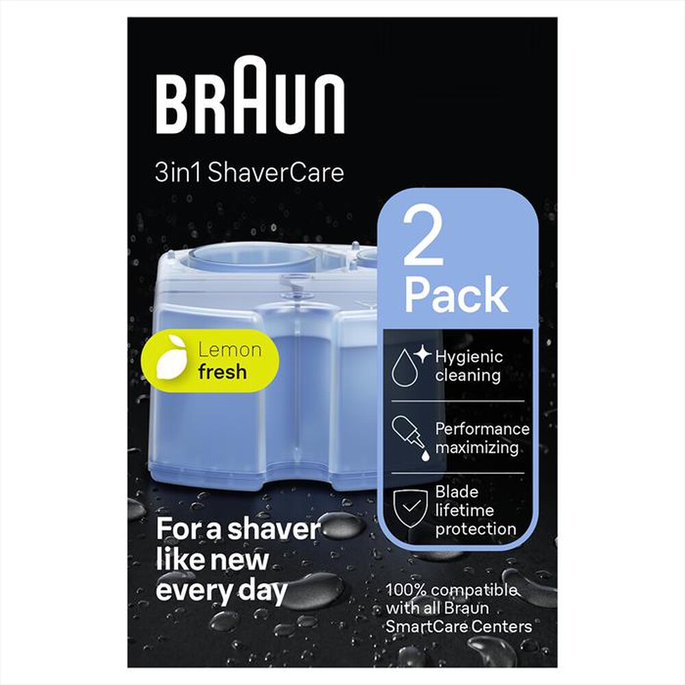 "BRAUN - SHAVERCARE CARTUCCE DI RICARICA-Trasparente"
