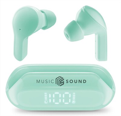 CELLULARLINE - Auricolare bluetooth BTMSTWSSLIDEG-Verde