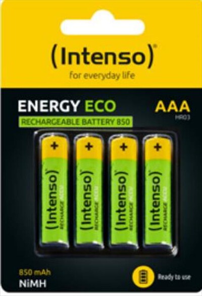 INTENSO - BATTERIE ENERGY ECO AAA HR03 850MAH-VERDE/GIALLO