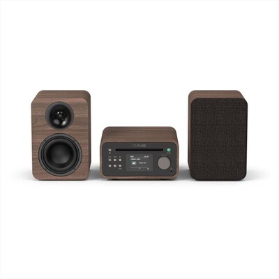PURE - CLASSIC STEREO MINI-Marrone caffè/noce,  PURE - CLASSIC STEREO MINI-Marrone caffè/noce