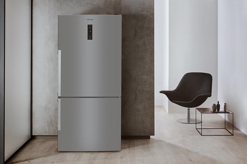 "WHIRLPOOL - Frigorifero combinato W84BE 73 X Classe D 588 lt-Acciaio inossidabile"