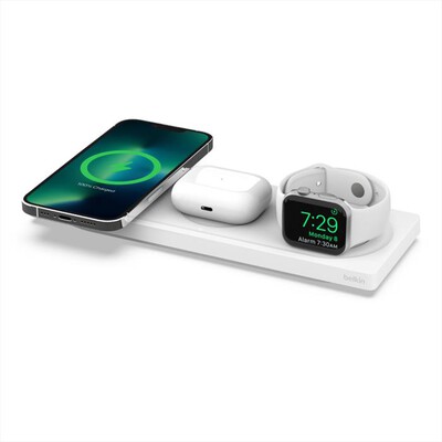 BELKIN - TAPPETINO DI RICARICA WIRELESS MAGSAFE 3 IN 1-bianco