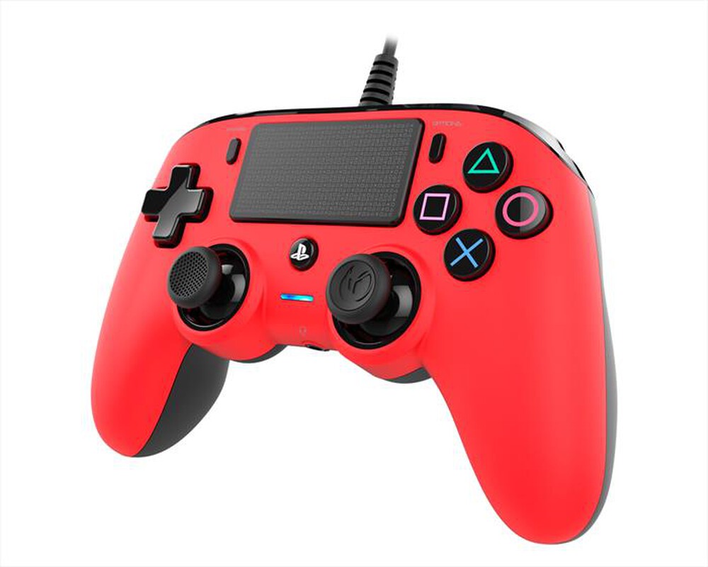 "NACON - NACON PS4 PAD RED WIRED-Rosso"