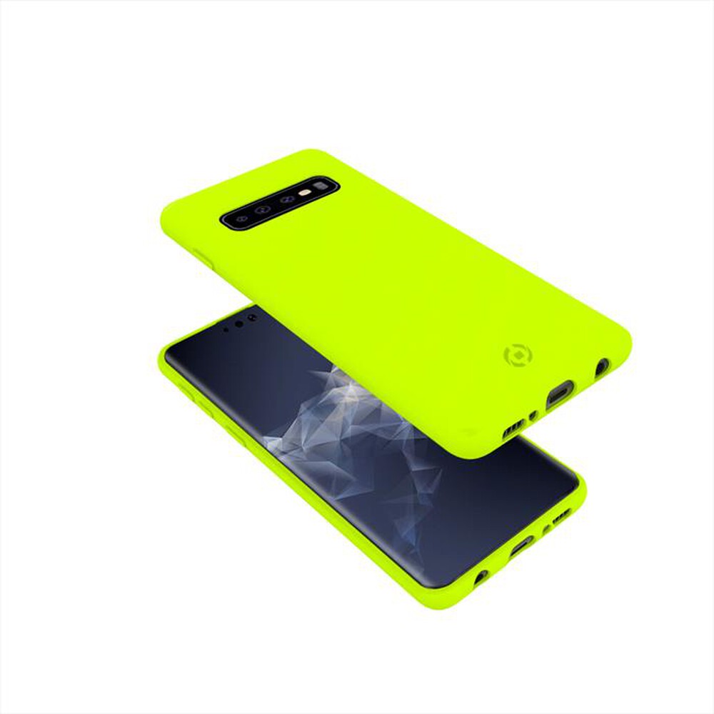 "CELLY - SHOCK890YL COVER SHOCK PER GALAXY S10-Giallo/PVC"