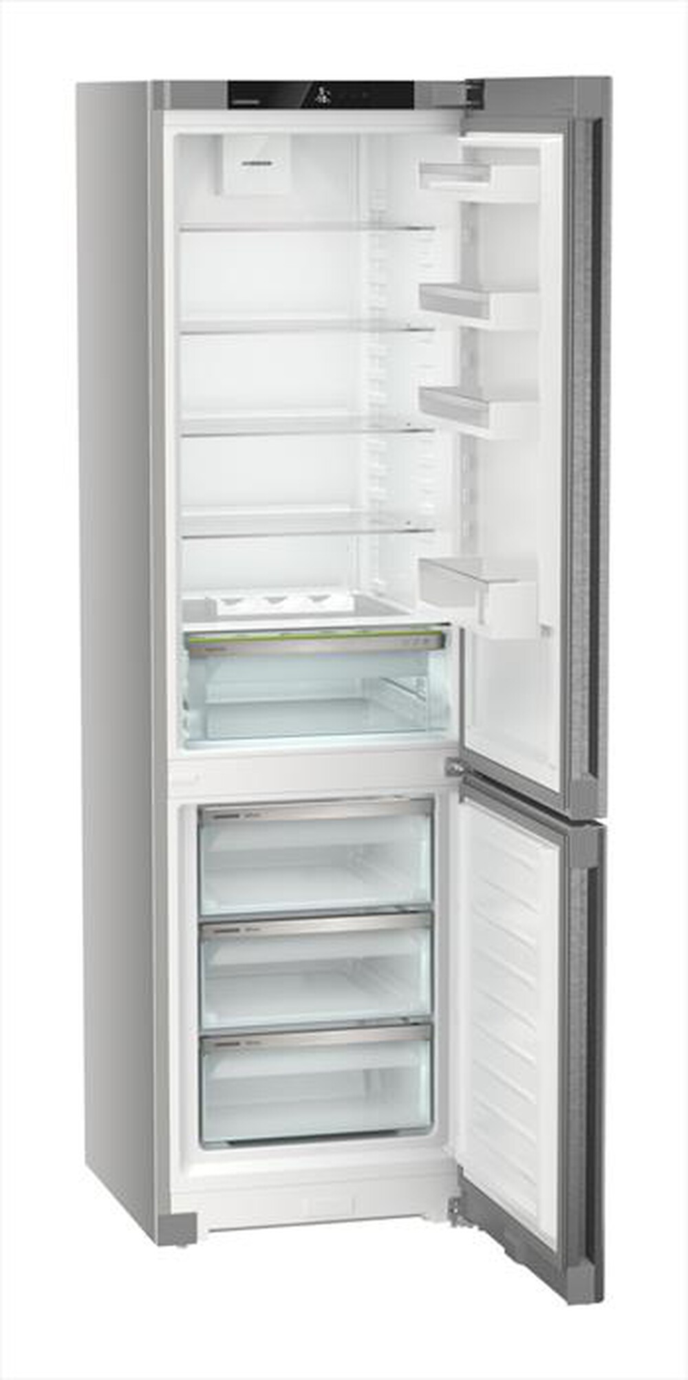 "LIEBHERR - Frigorifero combinato CNSDC 5703-22 Classe C 371lt-Acciaio SmartSteel / Silver"