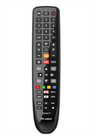 MELICONI - Telecomando per 1 TV GUMBODY PERSONAL 7+ TCL/T-Nero lucido / nero opaco / cor