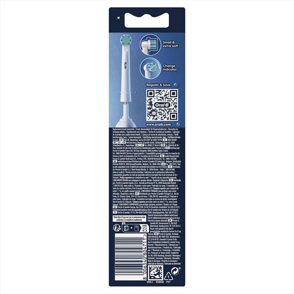 "ORAL-B - TESTINE PRO KIDS DISNEY FROZEN 3 TESTINE-BIANCO person DISNEY FROZEN"