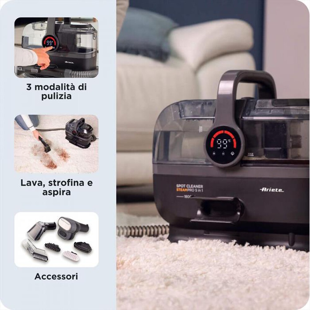 Immagine del prodotto ARIETE - SPOT CLEANER STEAM PRO 5IN1 2484-Nero
