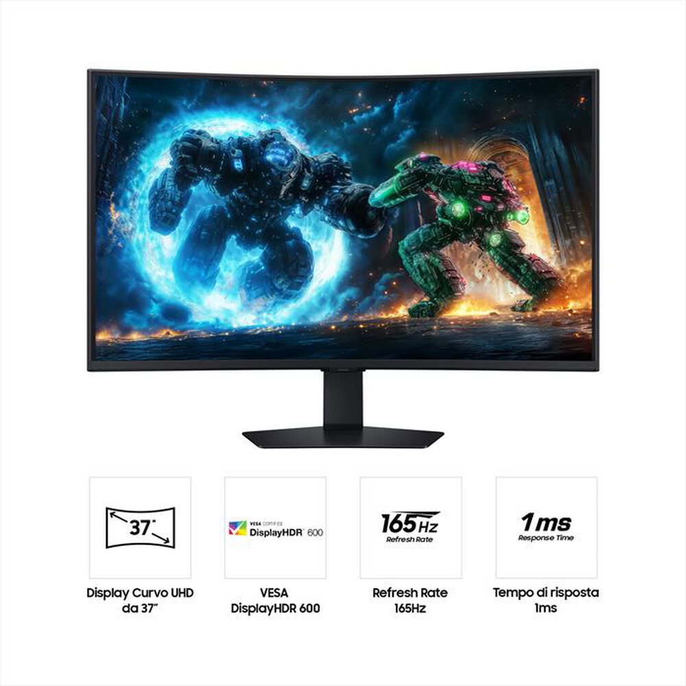 Immagine del prodotto SAMSUNG - MONITOR GAMING ODYSSEY G7 - G75F DA 37" UHD CURVO-Black