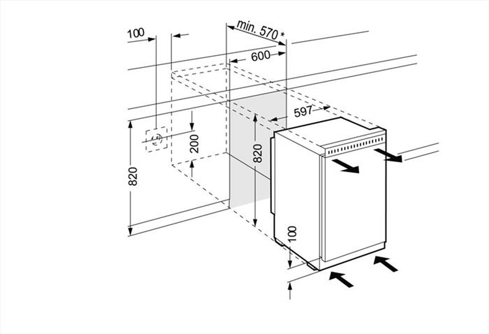 "LIEBHERR - Congelatore verticale UG 1211-25 Classe F 100 lt-Bianco"