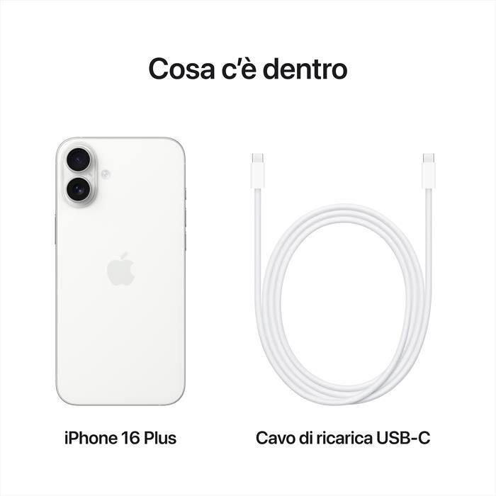 APPLE - iPhone 16 Plus 256GB-Bianco | Euronics