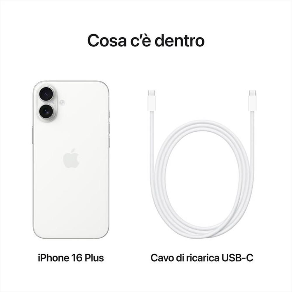 Immagine del prodotto APPLE - iPhone 16 Plus 256GB-Bianco