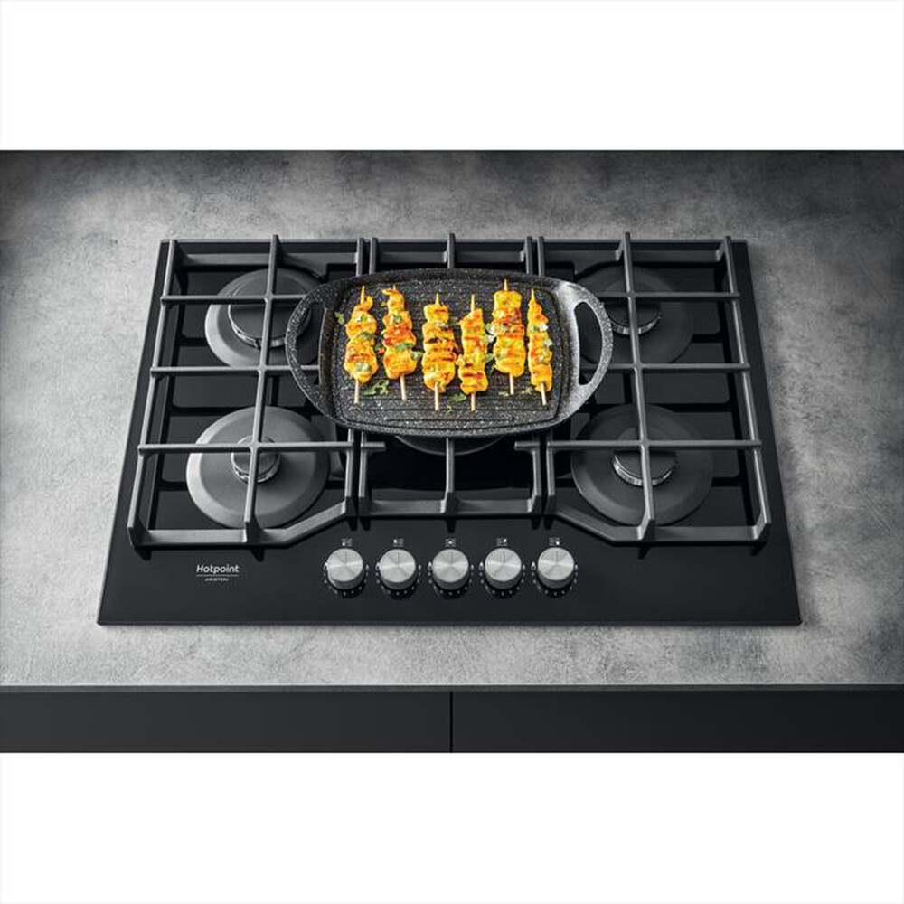 "HOTPOINT ARISTON - Piano cottura a gas HAGS 72F/BK HOB OA 5 fuochi"