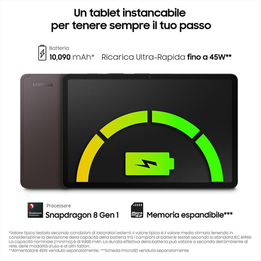 "SAMSUNG - GALAXY TAB S8+ 5G 256GB-Graphite"
