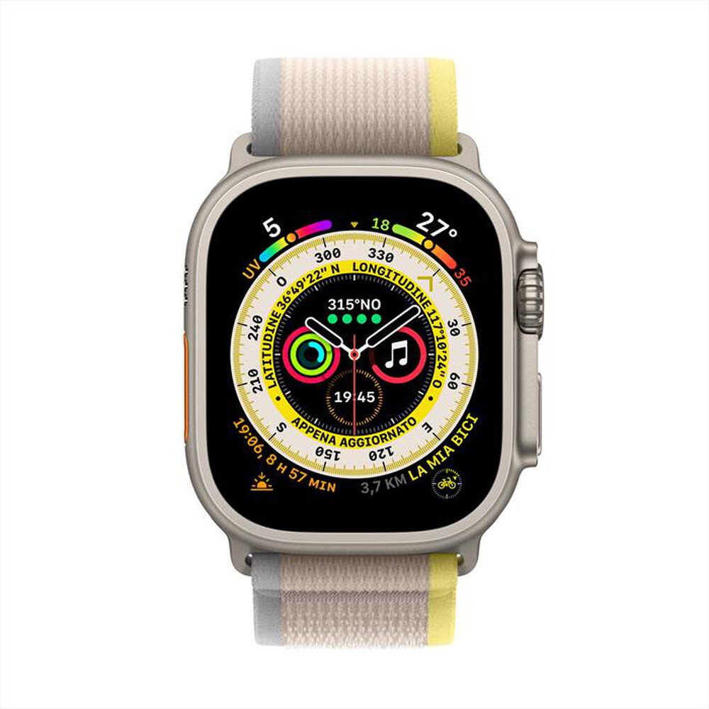 "APPLE - Watch Ultra GPS + Cellular 49mm M/L-Trail Loop Giallo/Beige"