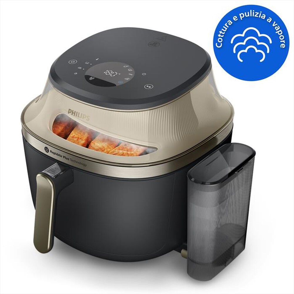 Immagine del prodotto PHILIPS - AIRFRYER SERIE 5000, 7.2L COTTURA VAPORE NA543/00-Nero/Champagne