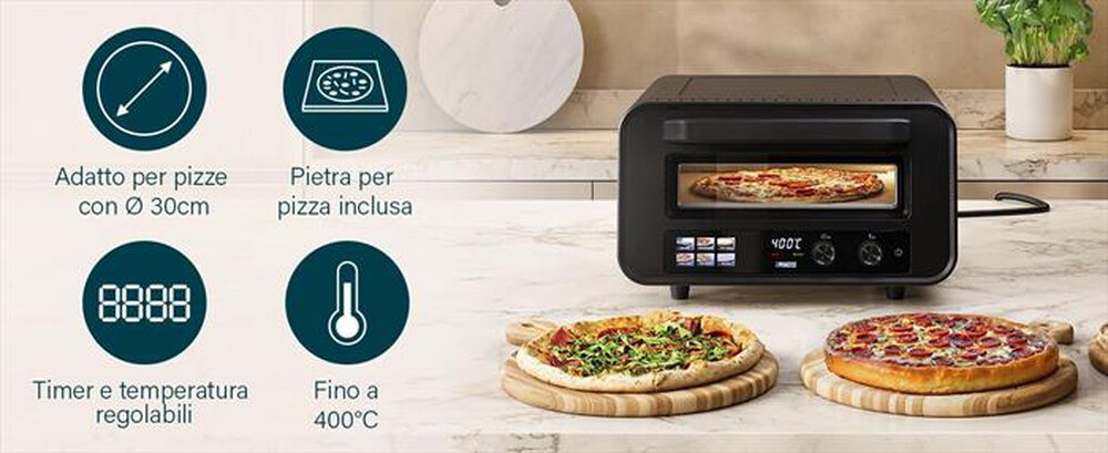 Immagine del prodotto PRINCESS - 112780 - FORNO PER PIZZA PRO MAX-Nero / Metallo