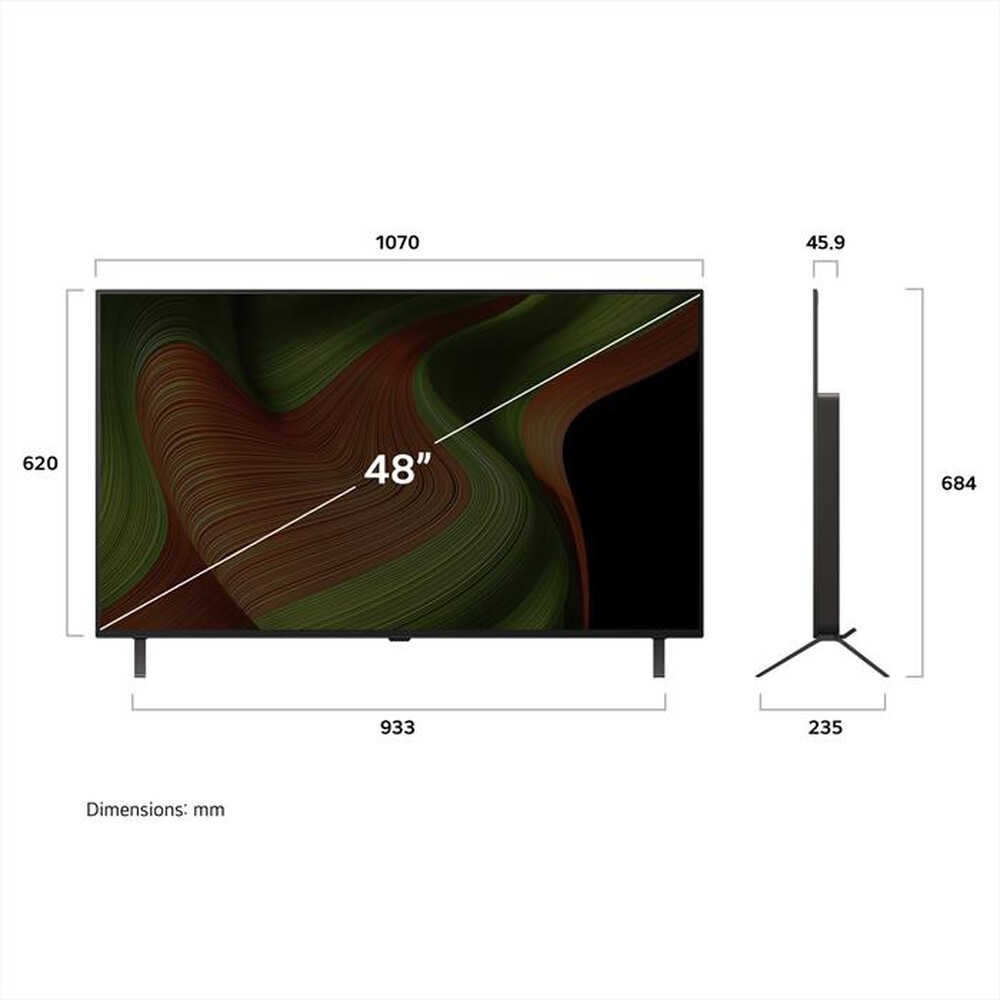 "LG - Smart TV OLED UHD 4K 48\" OLED48B56LA-Black"
