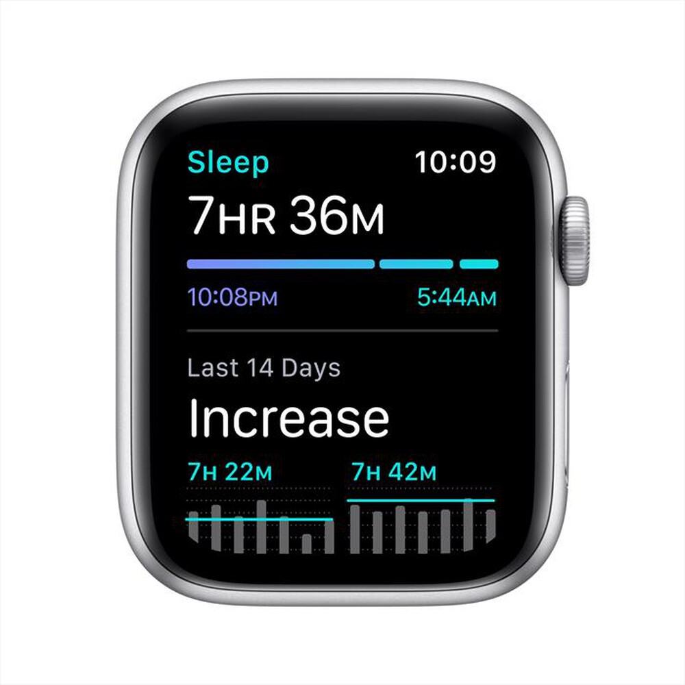 "APPLE - Watch SE GPS 44mm Alluminio Silver-Cinturino Sport Bianco"