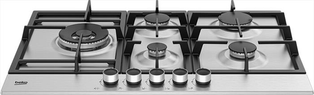 "BEKO - Piano cottura a gas HIAL75225SXE 75 cm-Inox"
