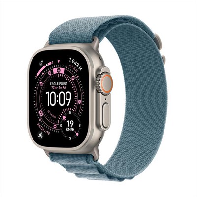 APPLE - Watch Ultra 3 GPS + Cellular 49mm Titanio Naturale-Alpine Loop Blu Chiaro - L