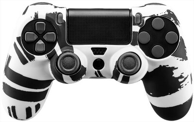 QUBICK - CONTROLLER SKIN (PS4)-NERO BIANCO