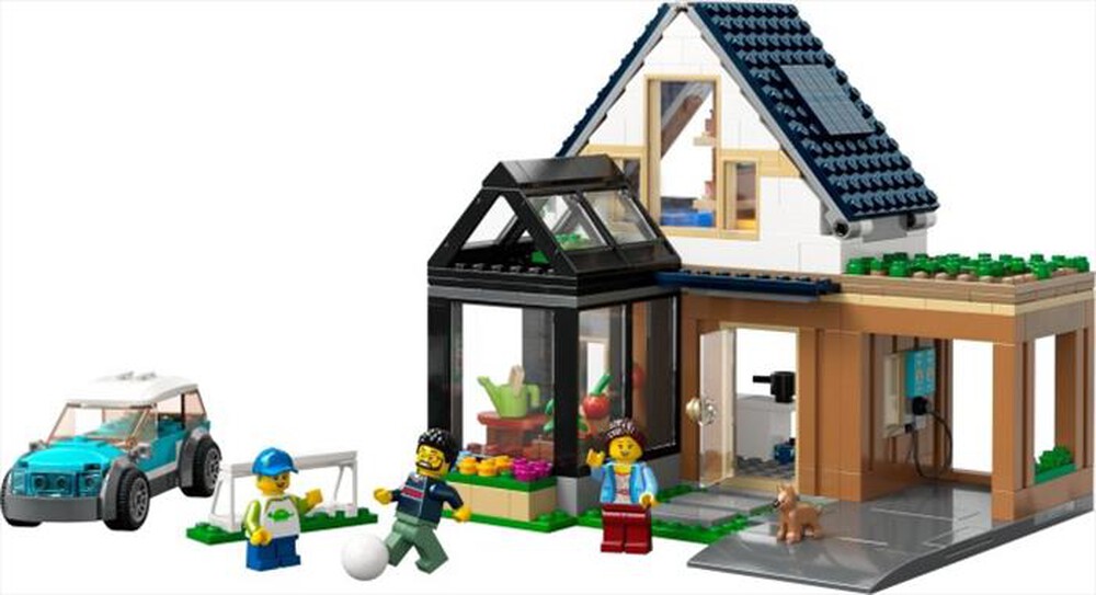Immagine del prodotto LEGO - CITY Villetta familiare e auto elettrica - 60398-Multicolore