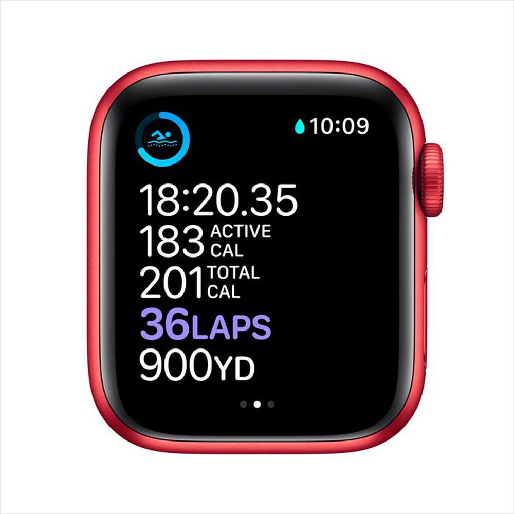 "APPLE - Watch Series 6 GPS 40mm Alluminio Rosso-Cinturino Sport Rosso"