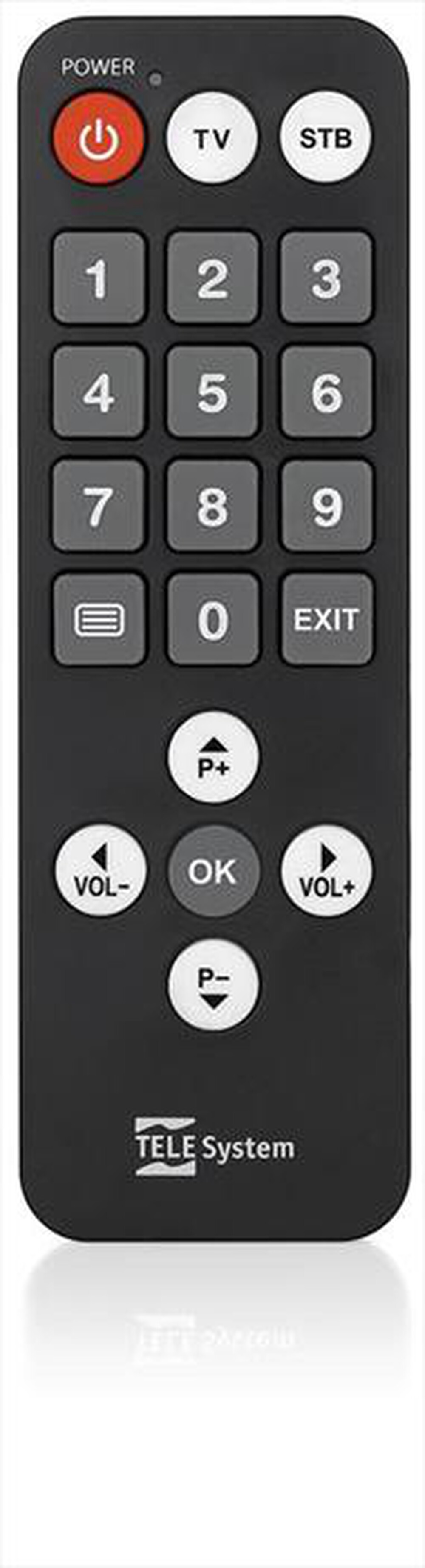 "TELESYSTEM - Telecomando Semplice-BLACK"