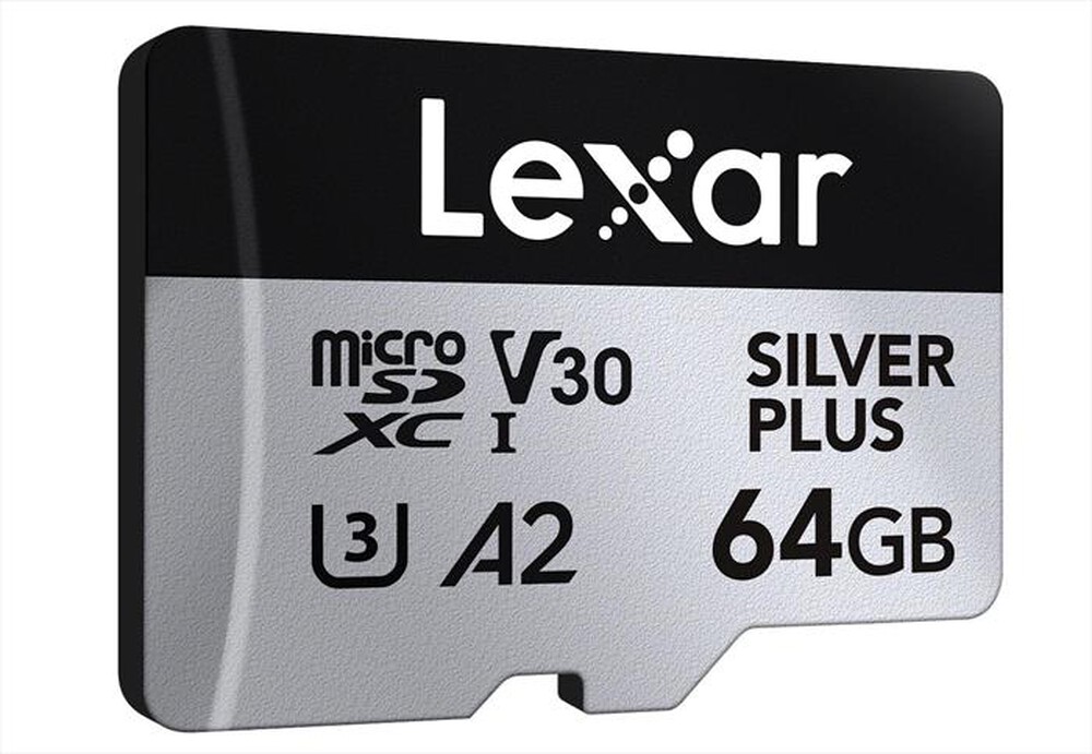 Immagine del prodotto LEXAR - 64GB MICROSDXC SILVER PLUS A2 V30-Silver