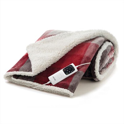 IMETEC - CALDOPLAID ADAPTO VELVET TARTAN 160X120 CM-Multicolore