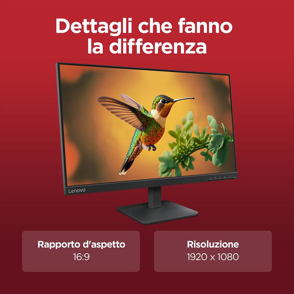 Immagine del prodotto LENOVO - Monitor WLED FHD 23,8" L244E-Raven Black