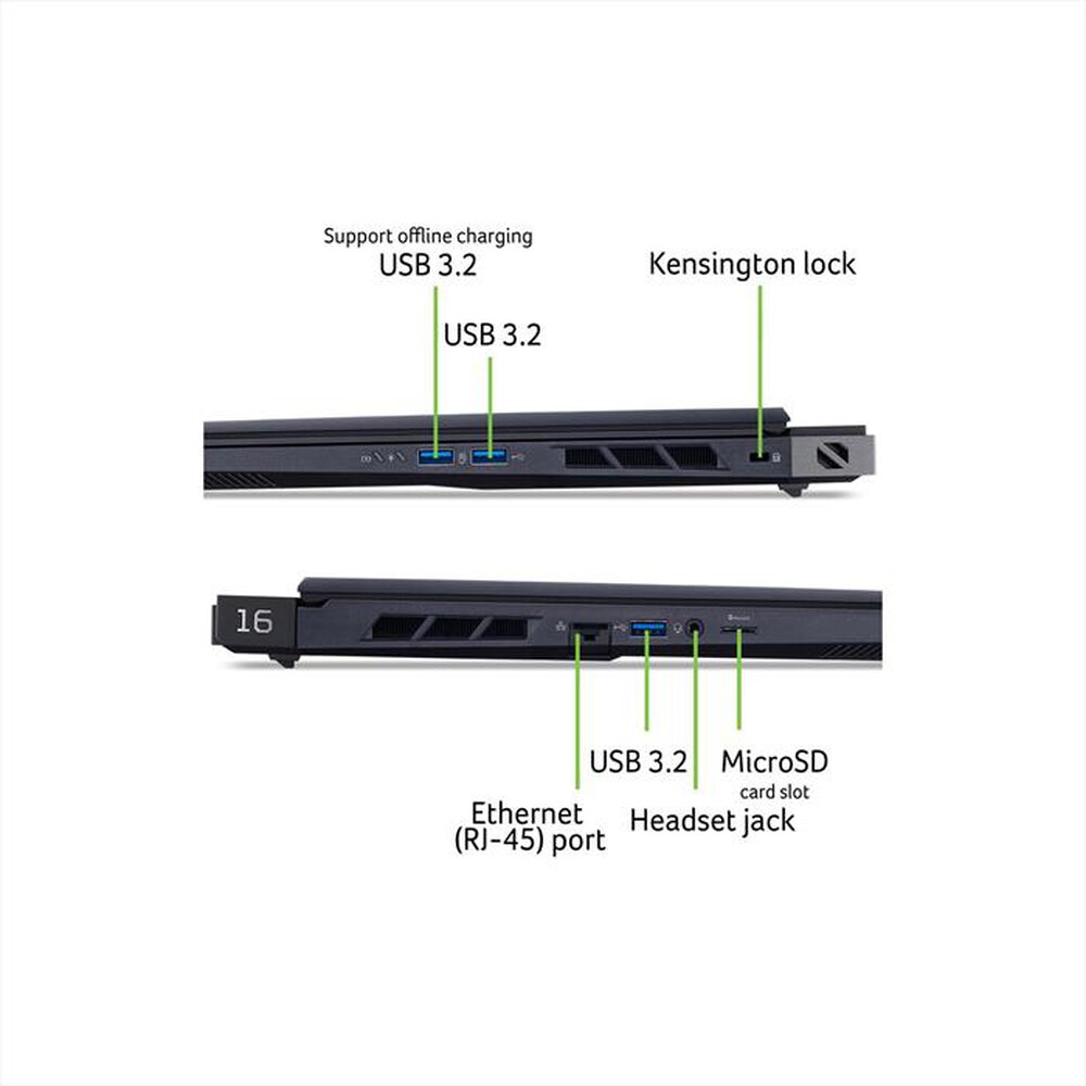 Immagine del prodotto ACER - NOTEBOOK PREDATOR HELIOS 16 AI PH16-73-9875 16"-Nero