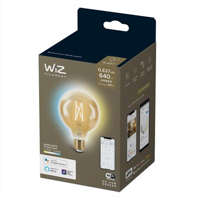 PHILIPS - WIZ TW GLOBO G95 FILAMENTO AMBRATA 50W E27-White