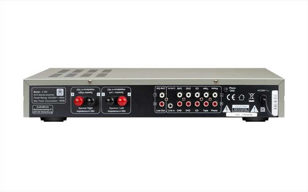 "AUDIOBLOCK - Amplificatore finale V-250-Black"