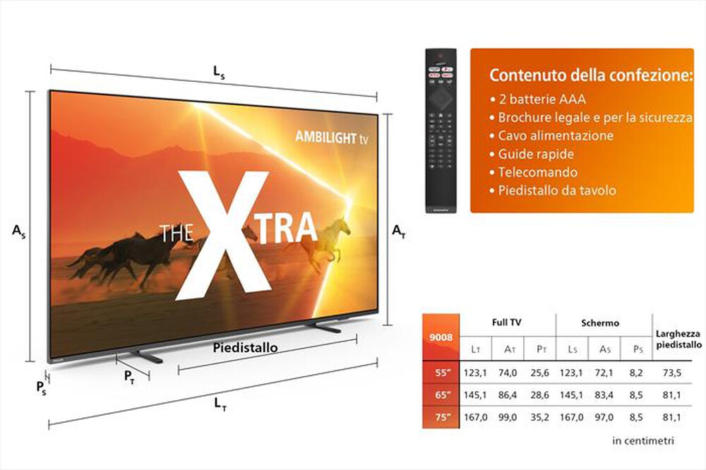 Immagine del prodotto PHILIPS - Ambilight SmartTV MINI LED UHD 4K 55" 55PML9008/12
