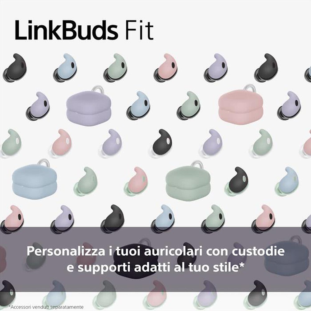 "SONY - Supporti Air Fitting per Sony LinkBuds Fit-Blu"
