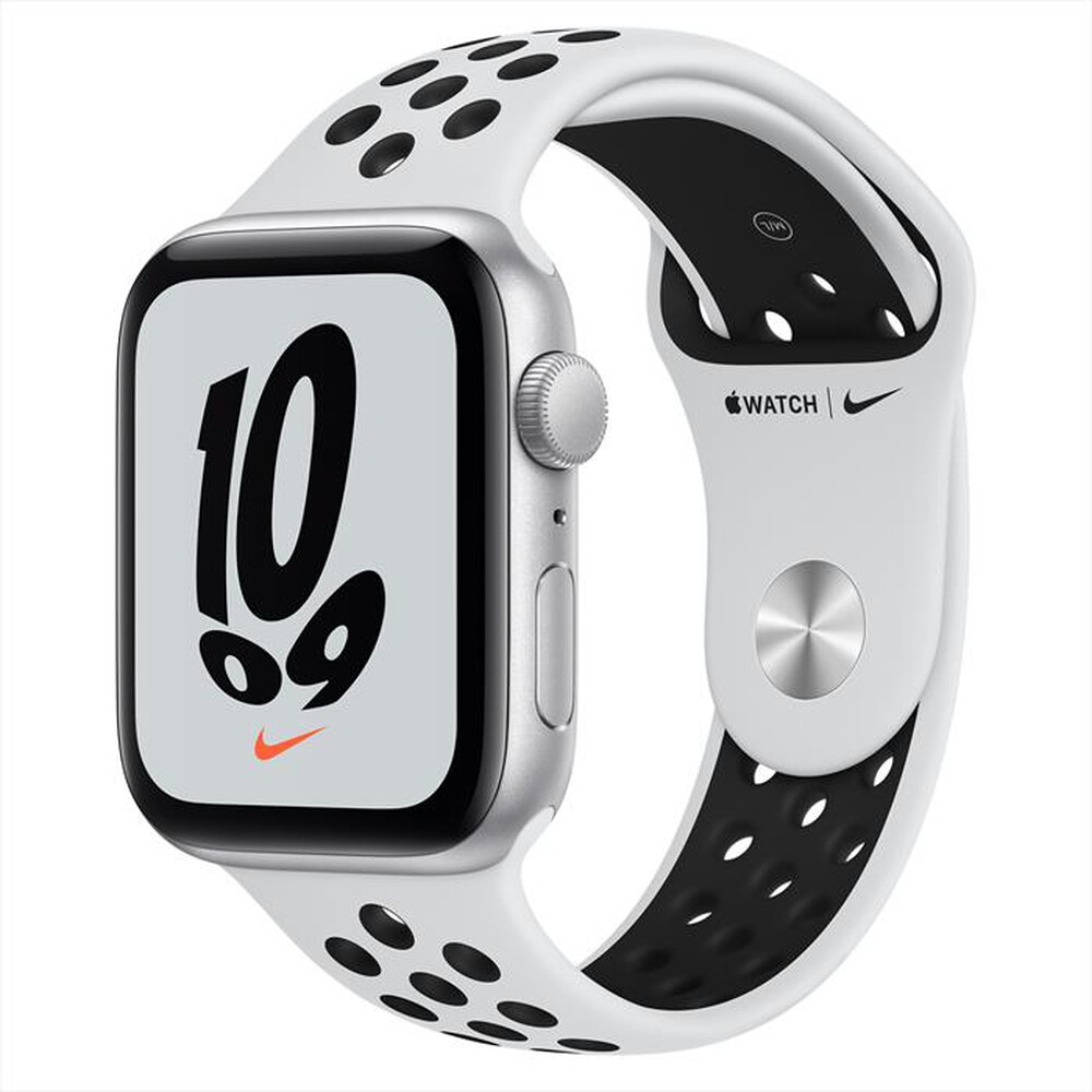 "APPLE - Watch NIKE SE GPS 44Mmm Alluminio Argento-Sport Puro Platino/Nero"