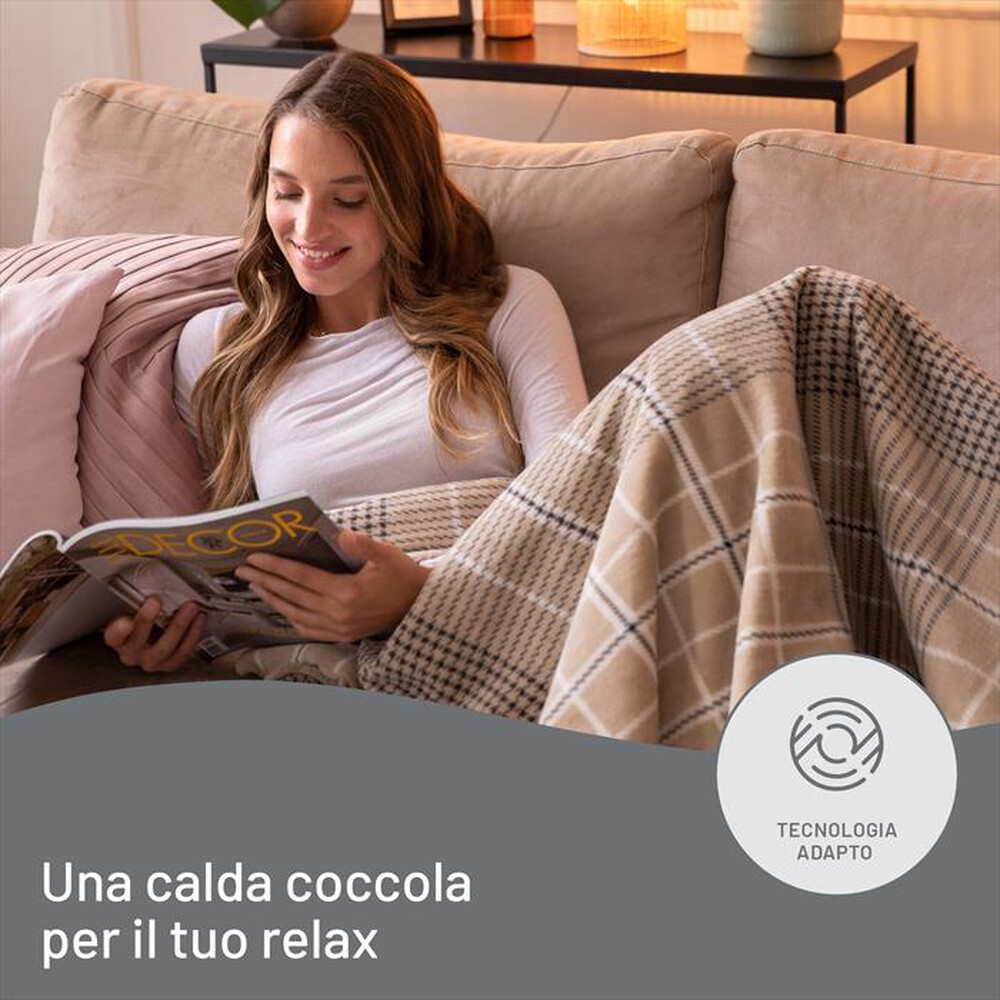 Immagine del prodotto IMETEC - CALDOPLAID ADAPTO ELEGANCE 180X140 CM-Beige