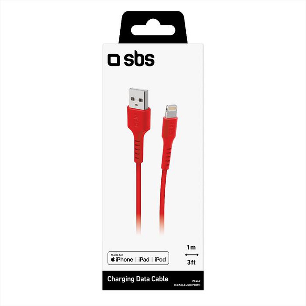 "SBS - TECABLEUSBIP589R-Rosso"